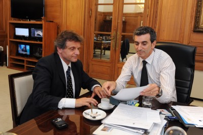 Reunión de Gustavo Pulti con el Ministro Randazzo