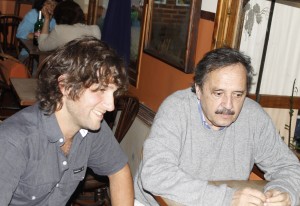 Reunión entre Alfonsín y Malagutti en Mar del Plata