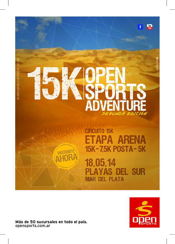 Inscripciones abiertas para los 15k Open Sports Adventure