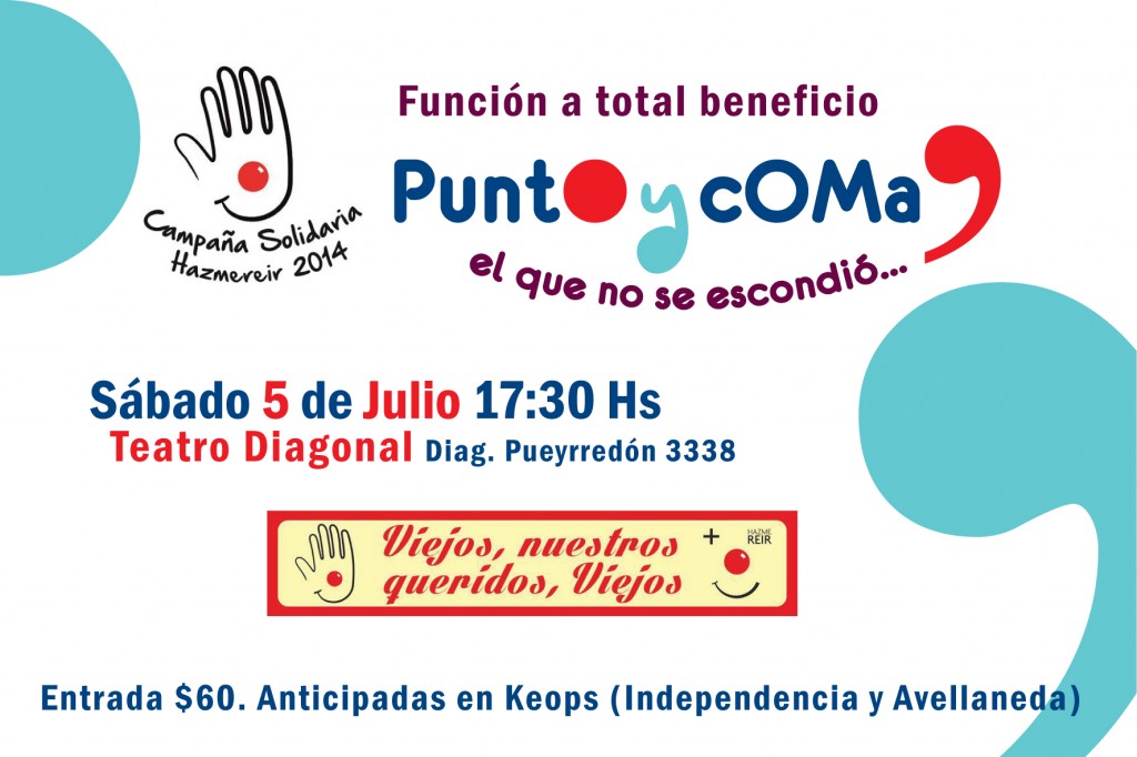Flyer Punto y Coma - Nuestros Queridos Viejos