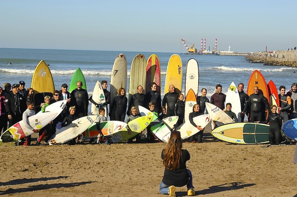 La Asociación de Surf Argentina celebró ayer el día internacional del Surf