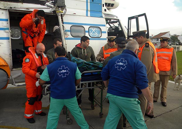 Prefectura evacuó de urgencia al capitán de un pesquero en Mar del Plata