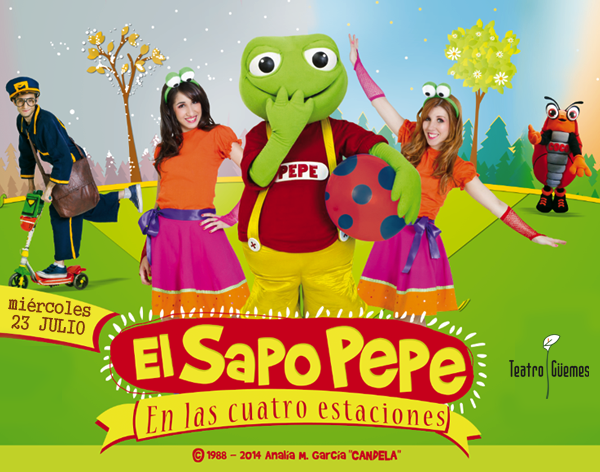 El Sapo Pepe se presentá mañana en el Teatro Güemes