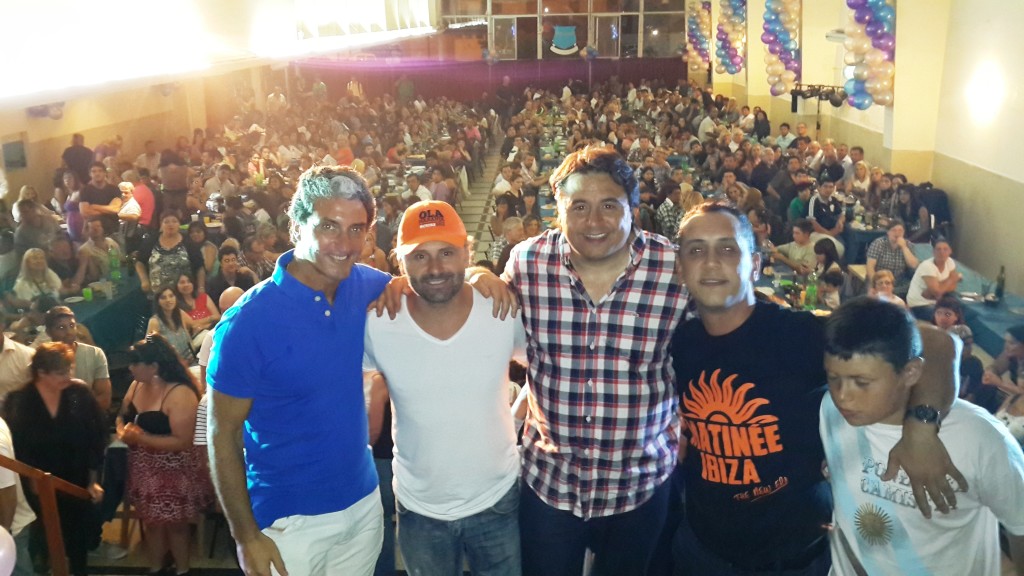 Manino cierre de 2014 junto a Pepe Scioli y Di Palma
