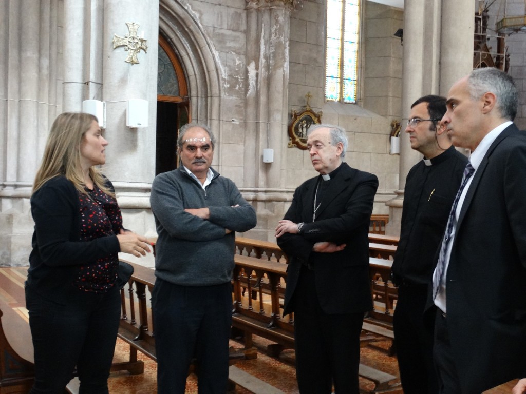 El obispo se reunió con autoridades municipales y provinciales por la reapertura de la Catedral