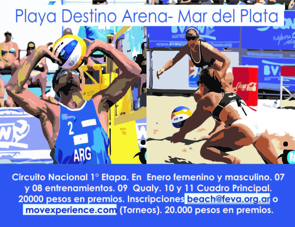 Mar del Plata, sede de la apertura del Circuito Argentino de beach volley