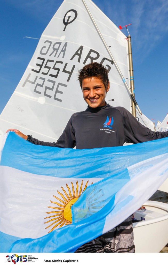 Juan Ignacio Queirel se proclamó nuevo campeón Sudamericano de Optimist