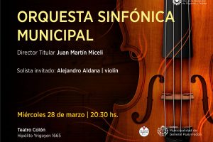 Concierto debut de Juan Martín Miceli, nuevo director de la Orquesta Sinfónica Municipal