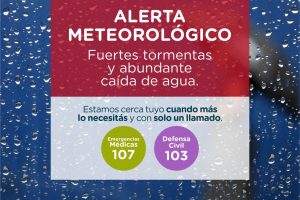 Rige alerta meteorológico por tormentas fuertes