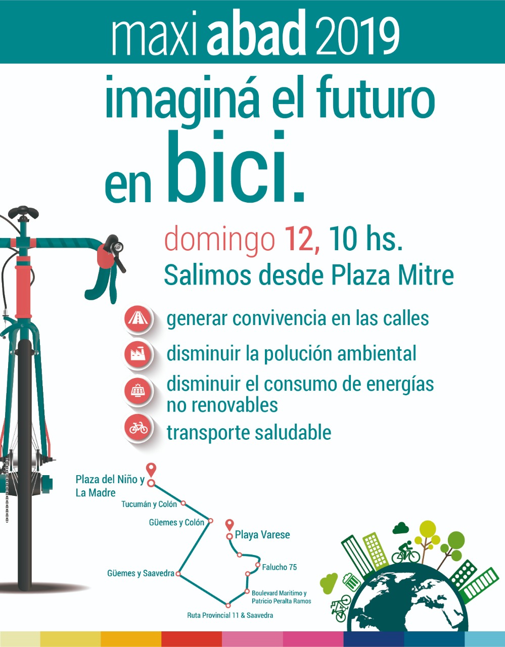 Información sobre bicicleteada organizada por Maxi Abad