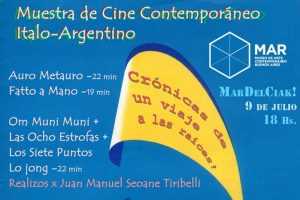 Cortos italo-argentinos esta tarde en el Museo MAR