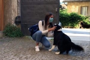 Conmovedor: el reencuentro de una chica y su perra tras dos meses de cuarentena