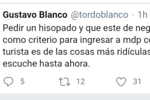 Fuego amigo contra el hisopado a turistas: “es ridículo”