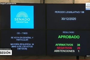 El aborto es legal en la Argentina: el Senado sancionó la ley con una votación menos ajustada a lo esperado