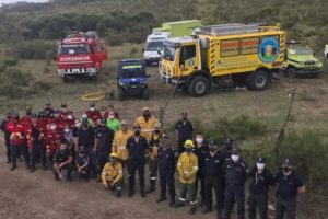 Lunghi agradeció a los bomberos que combatieron contra el voraz incendio