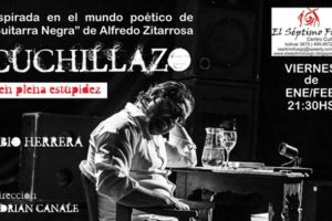 Fabio Herrera protagoniza el unipersonal “Cuchillazo”