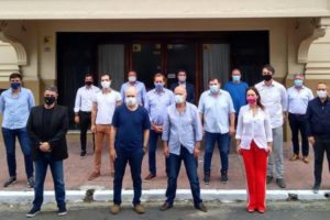 Los intendentes bonaerenses del PRO se reunieron con Larreta y Vidal