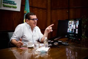 Montenegro pidió la conciliación obligatoria por el paro de transporte