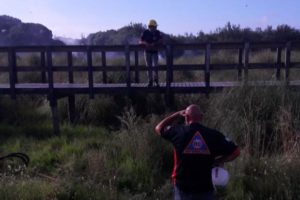 El Municipio colaboró para sofocar un incendio en la Reserva del Puerto