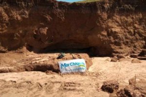 Mar Chiquita: Hallaron un antiguo caparazón de gliptodonte en una playa