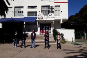 Funcionarios provinciales en la Cooperativa Nuevo Amanecer