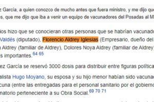 Aldrey Iglesias confinado, con muchas broncas internas, involucrado en causas penales y citado en Wikipedia