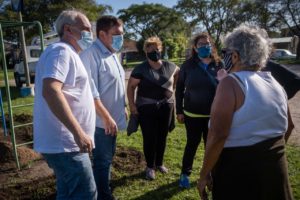 El Municipio realizó trabajos de mantenimiento en la plaza 9 de Julio
