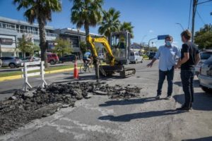 Se llevan a cabo trabajos de bacheos en ocho puntos de la ciudad