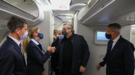 Fernández partió para una gira por Portugal, España, Francia e Italia