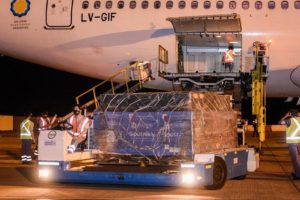Llegó un nuevo vuelo desde Moscú con 815.150 dosis de la Sputnik V
