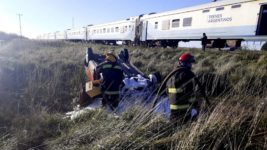 Un auto fue embestido por un tren y murió uno de sus ocupantes en Mar Chiquita