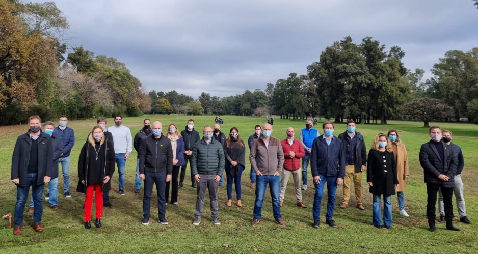Sin Montenegro otra foto de “unidad”, Larreta encolumnó a los intendentes detrás de Santilli