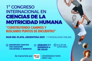 Se desarrollará el 1er Congreso Internacional en Ciencias de la Motricidad Humana
