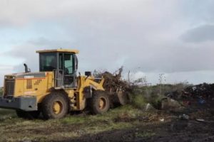 Realizan la limpieza de un basural generado en la zona de hoteles de Chapadmalal