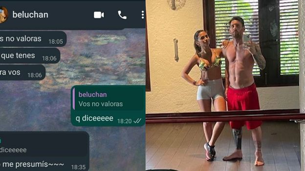 Lionel Messi filmó a Antonela Roccuzzo mientras ejercitaba y desató un conflicto en una pareja: “Mirá el quilombo que armaste”