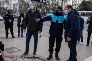 Colocaron una torreta de seguridad en la Plaza Rocha
