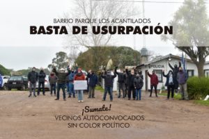 Los Acantilados: avanzan usurpaciones con connivencia policial