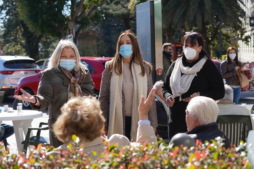 Vidal dejó el barro del conurbano y hace campaña «top» en Recoleta