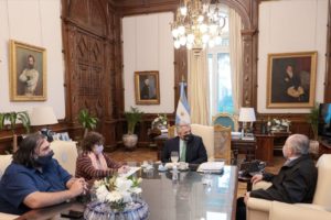 El Presidente recibió a Alesso, Baradel y Yasky para tratar los ingresos de los docentes jubilados