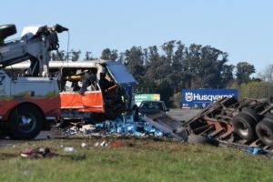 Un bebé de cuatro meses murió en un accidente en la Autovía 2