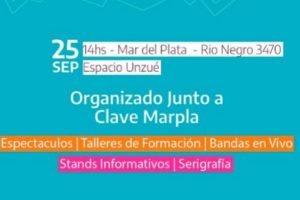 Realizan hoy en el Espacio Unzué el festival “Juventud es septiembre”