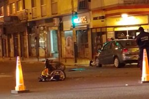 Murió el delivery accidentado en Lamadrid y Colón