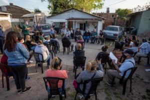 Montenegro y su Gabinete se reunieron con los vecinos del barrio Malvinas Argentinas