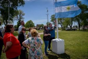 Realizaron la limpieza y mantenimiento en la plaza del barrio Las Heras