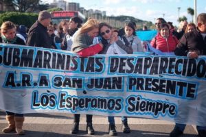 A cuatro años del hundimiento del ARA San Juan sigue el reclamo de justicia