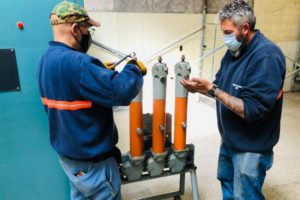 Con éxito, OSSE culminó los trabajos en la Estación de bombeo Plaza Mitre