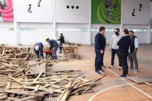 Comenzaron obras de mantenimiento y recuperación en el Polideportivo Centenario