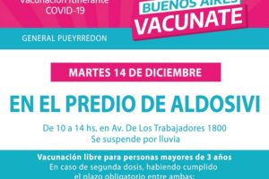 Realizarán un operativo de vacunación contra Covid en el predio de Aldosivi