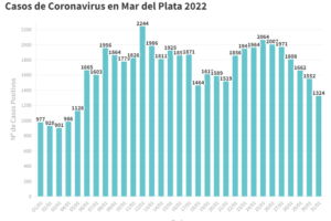Se reportaron hoy 1324 nuevos contagios y se consolida la tendencia en baja