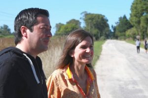 Nardini y Raverta recorrieron la zona donde se construirá la nueva circunvalación